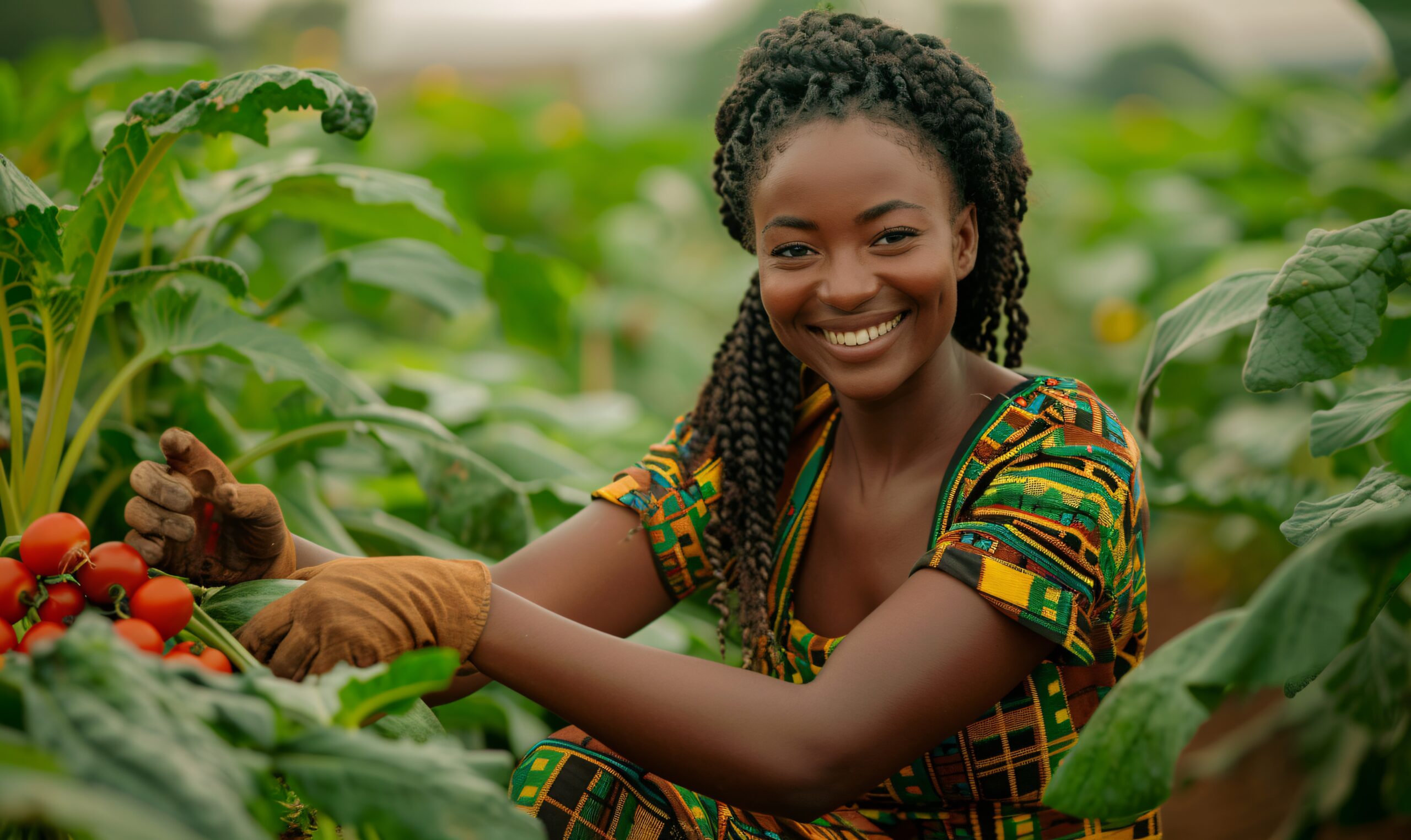 A cargo ship at a busy port, representing international trade.